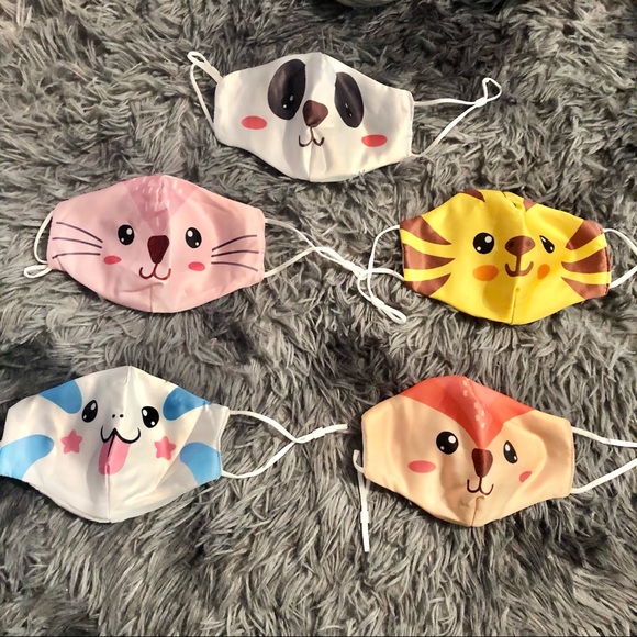 Kids Tiger animal face mask foldable breathable - Picture 7 of 7